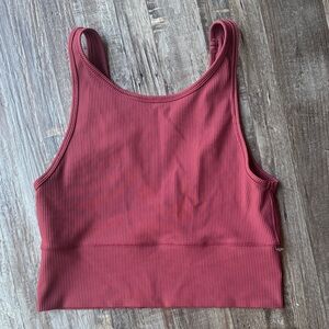 lululemon athletica Burgundy Power Pivot Tank